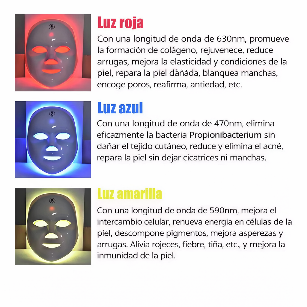 Máscara LED Facial
