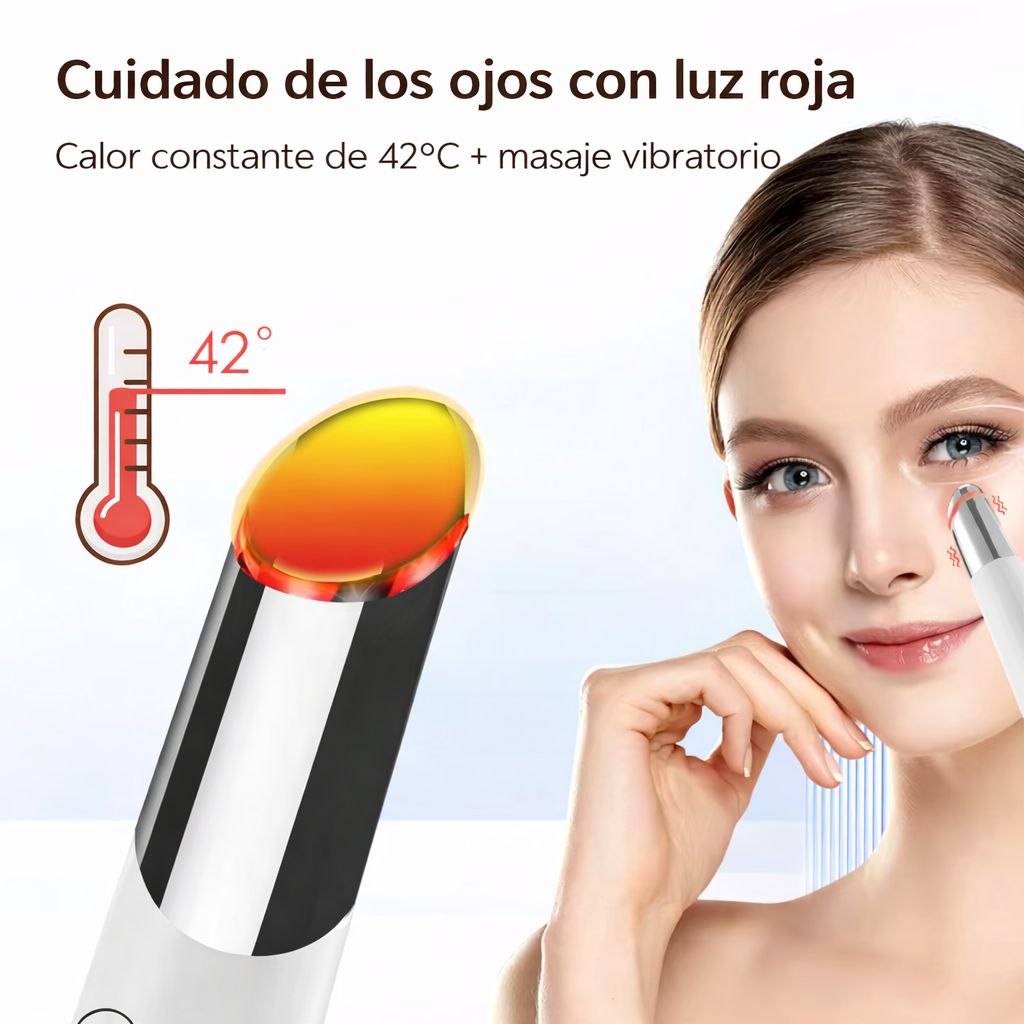Dispositivo Contorno de Ojos con Fototerapia LED y Calor Terapéutico