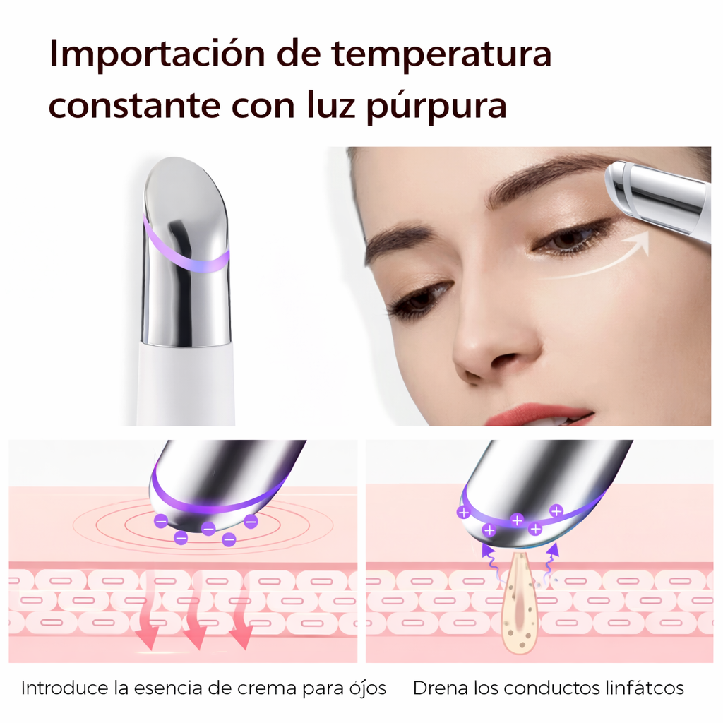 Dispositivo Contorno de Ojos con Fototerapia LED y Calor Terapéutico
